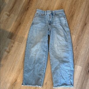 Madewell the Curvy vintage wide leg crop Jean